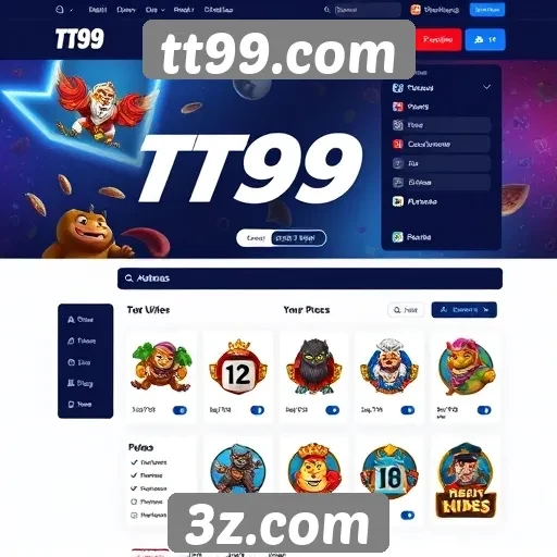 analise da interface do usuário do tt99.com